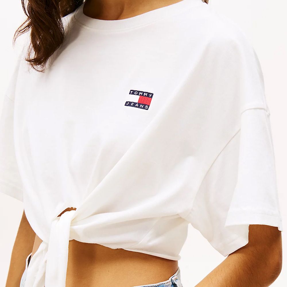 TOMMY HILFIGER TJW REG WAIST TIE BADGE TEE EX DW0DW20321 3