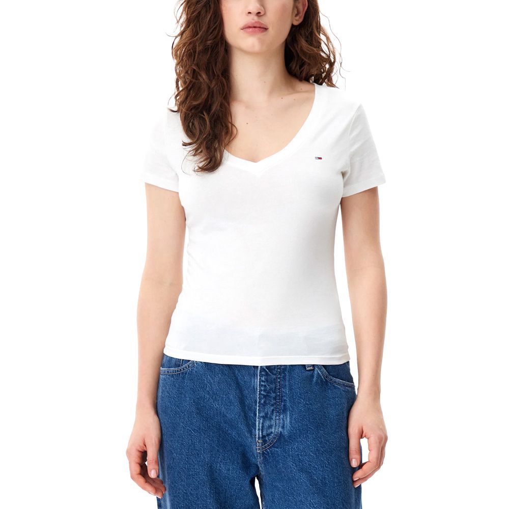 TOMMY HILFIGER TJW V-NECK TEE DW0DW20458 1