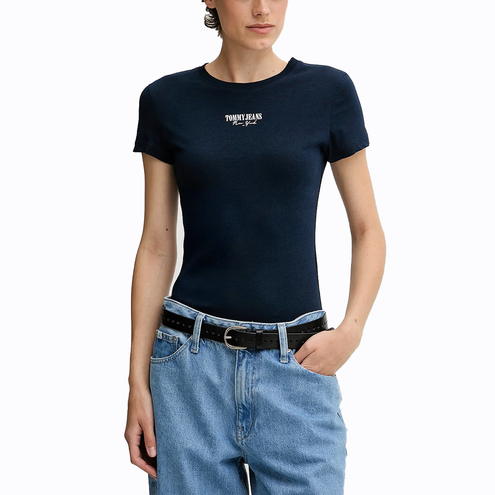 TOMMY HILFIGER TJW SLIM ESSENTIAL LOGO2 TEE E  DW0DW20913 1