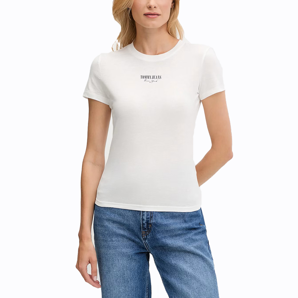 TOMMY HILFIGER TJW SLIM ESSENTIAL LOGO2 TEE E  DW0DW20913 1