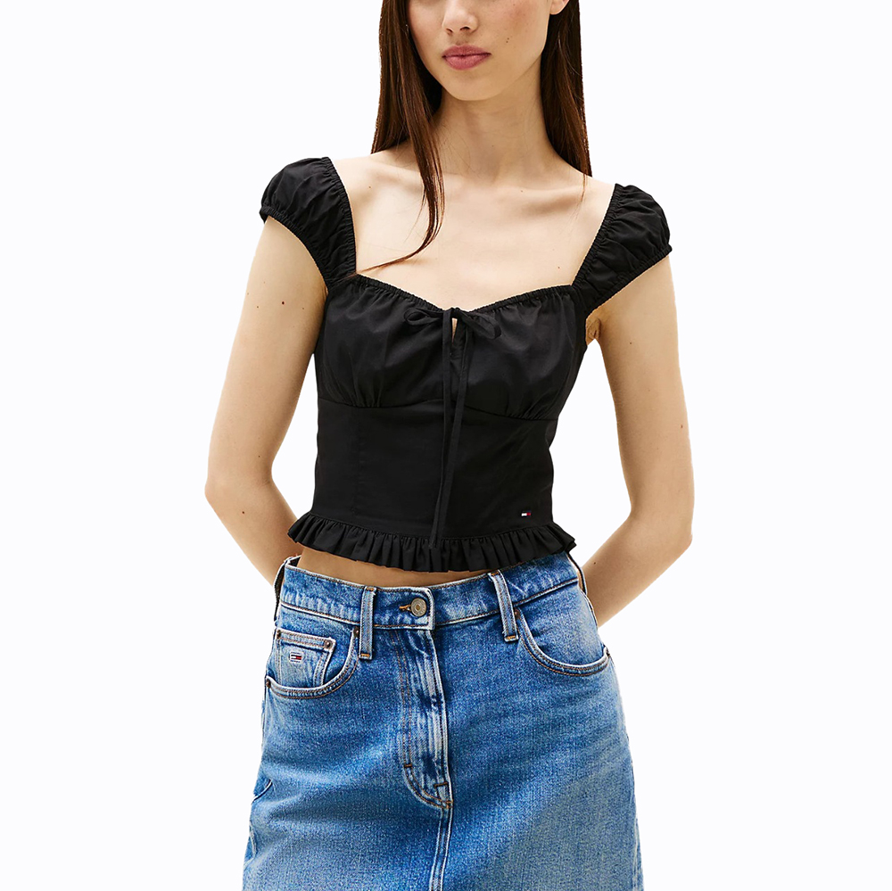 TOMMY HILFIGER TJW FEM POPLIN SLEEVLESS BLOUS DW0DW20985 1