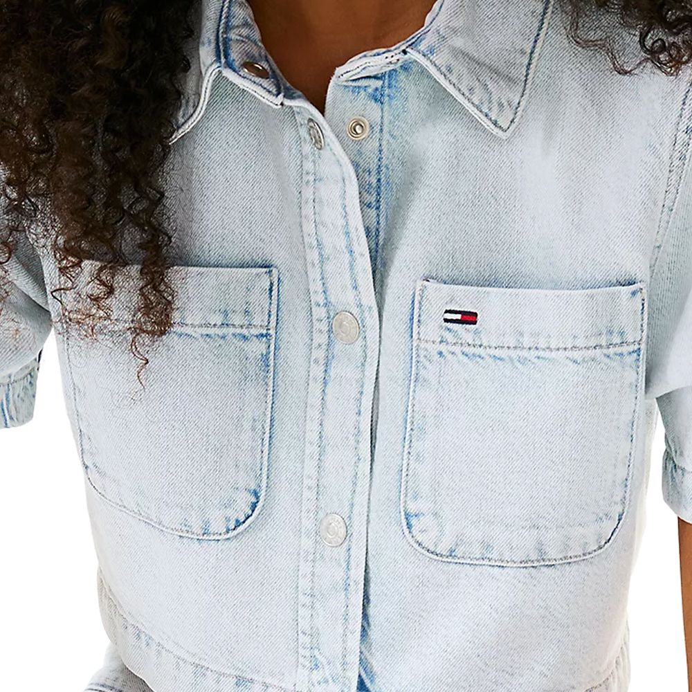 TOMMY HILFIGER CROPPED SS SHIRT CI6012 DW0DW21072 3