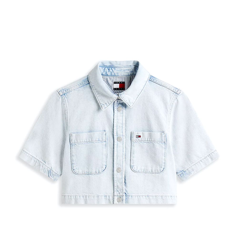 TOMMY HILFIGER CROPPED SS SHIRT CI6012 DW0DW21072 4
