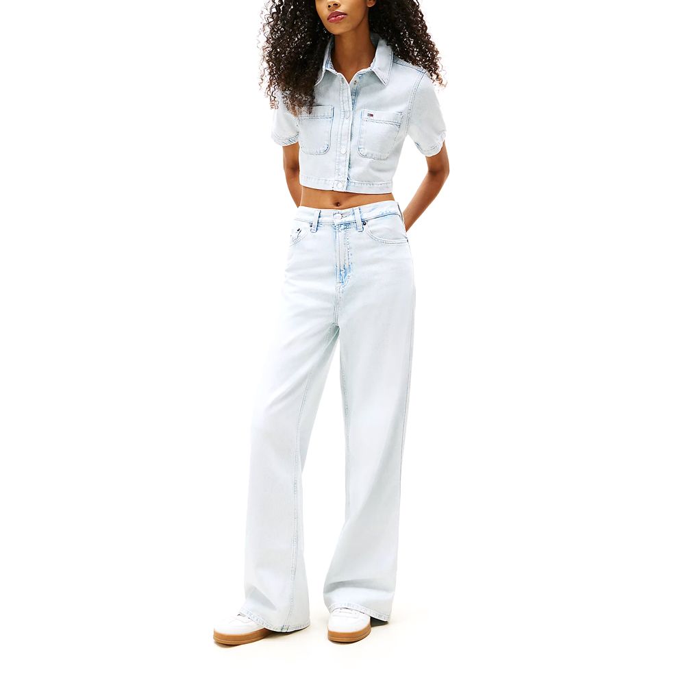 TOMMY HILFIGER CROPPED SS SHIRT CI6012 DW0DW21072 5