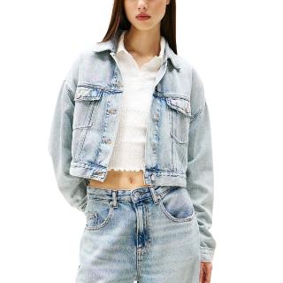 TOMMY HILFIGER OVSZ CROP TRUCKER JACKET BI601 DW0DW21289