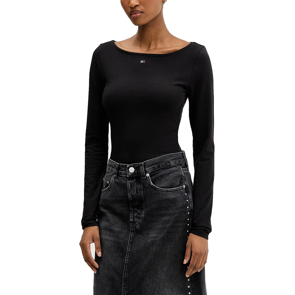 TOMMY HILFIGER TJW SLIM S FLAG BLING LS TOP DW0DW21548 1