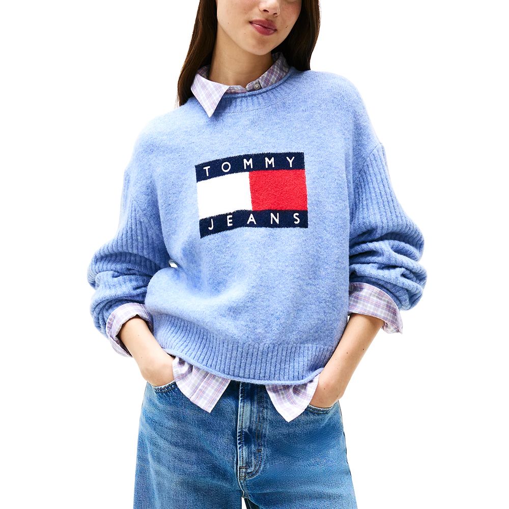 TOMMY HILFIGER TJW MELANGE FLAG SWEATER RIB E DW0DW21782 1