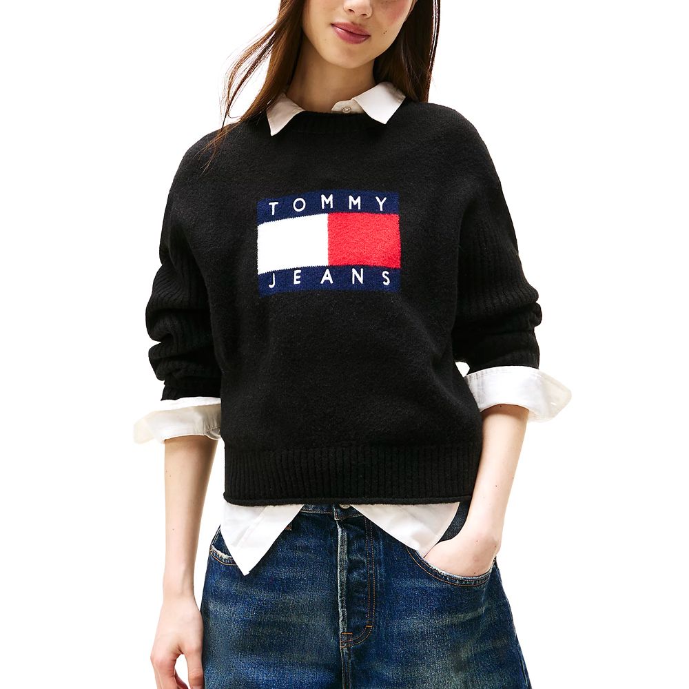 TOMMY HILFIGER TJW MELANGE FLAG SWEATER RIB E DW0DW21782 1