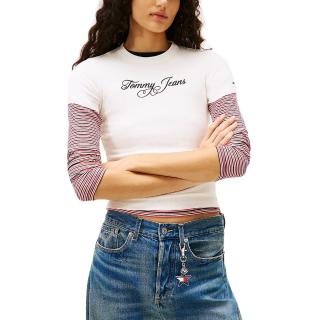 TOMMY HILFIGER TJW SLIM ESS LOGO 1 RIB TEE EX DW0DW21838