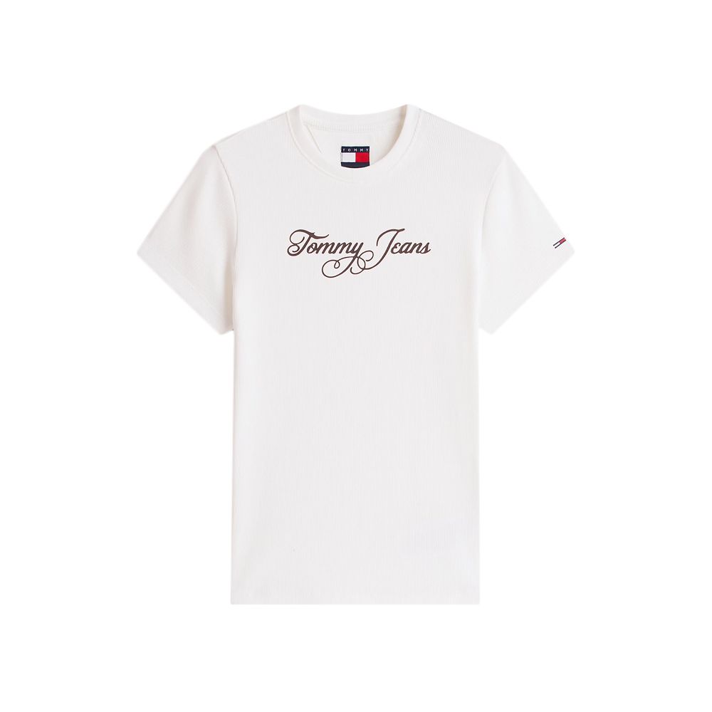 TOMMY HILFIGER TJW SLIM ESS LOGO 1 RIB TEE EX DW0DW21838 4