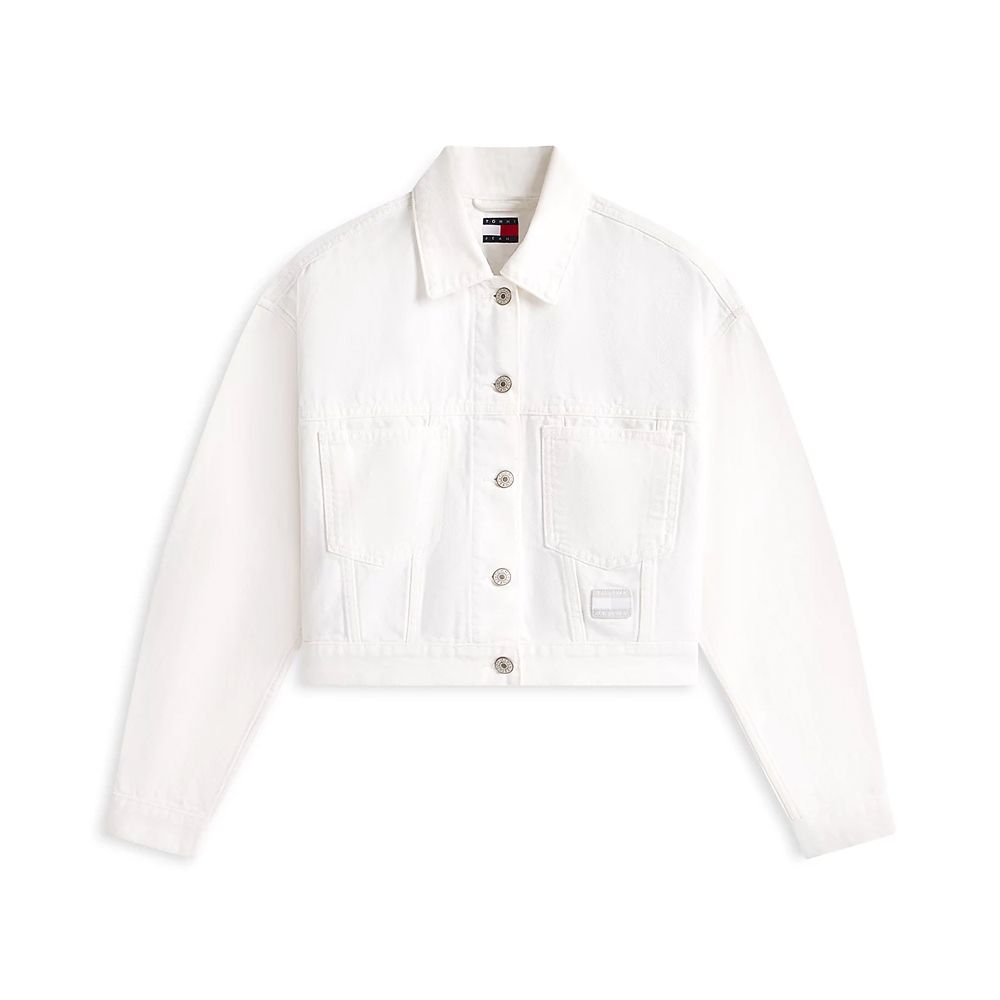 TOMMY HILFIGER OVSZ CROP TRCKR JCKT FLG BJ609 DW0DW21979 4