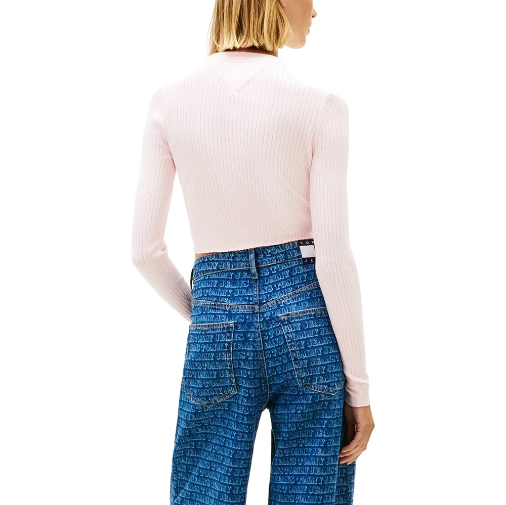TOMMY HILFIGER TJW CROPPED RIB CARDIGAN DW0DW22023 2