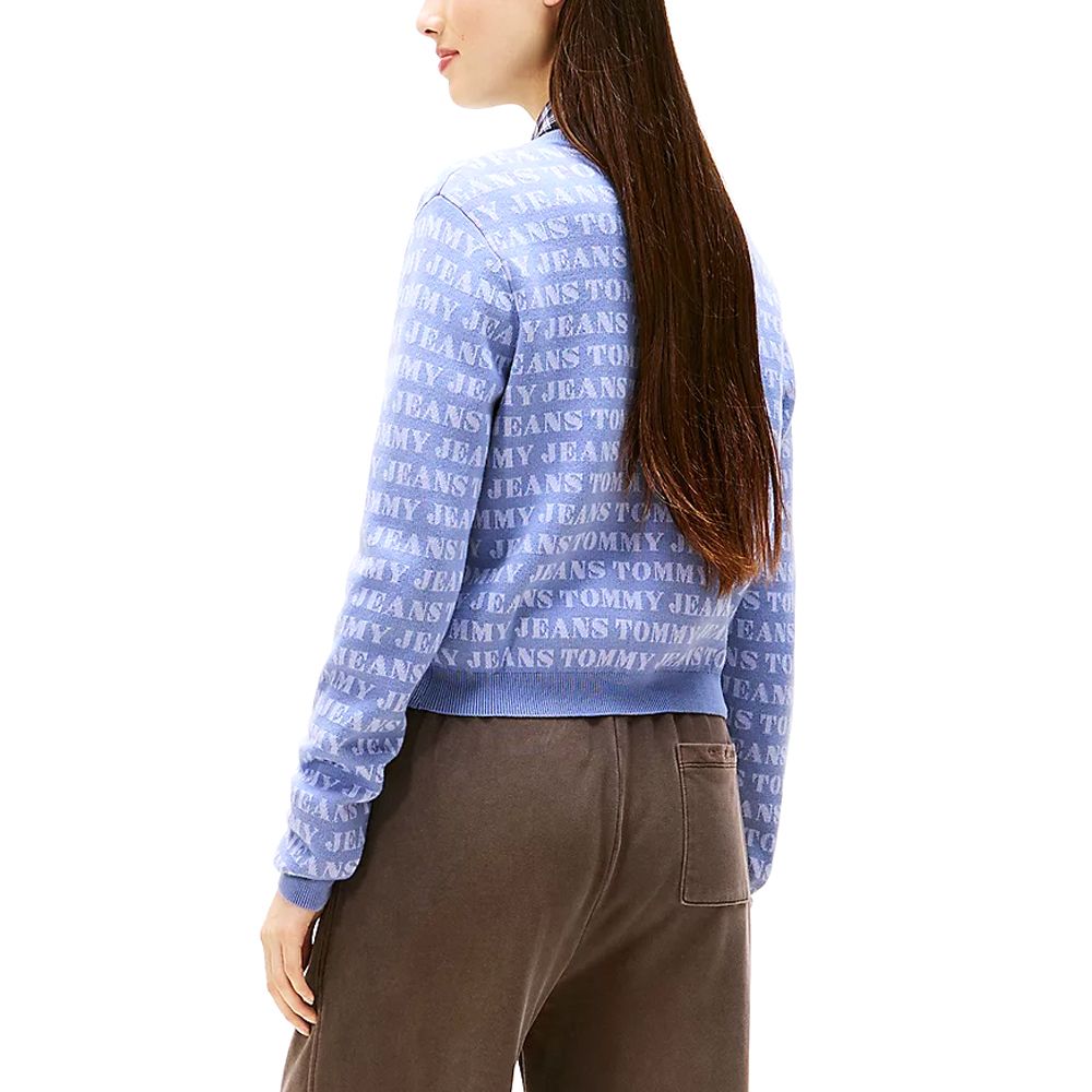 TOMMY HILFIGER TJW AOP CROP CREW CARDIGAN DW0DW22030 2