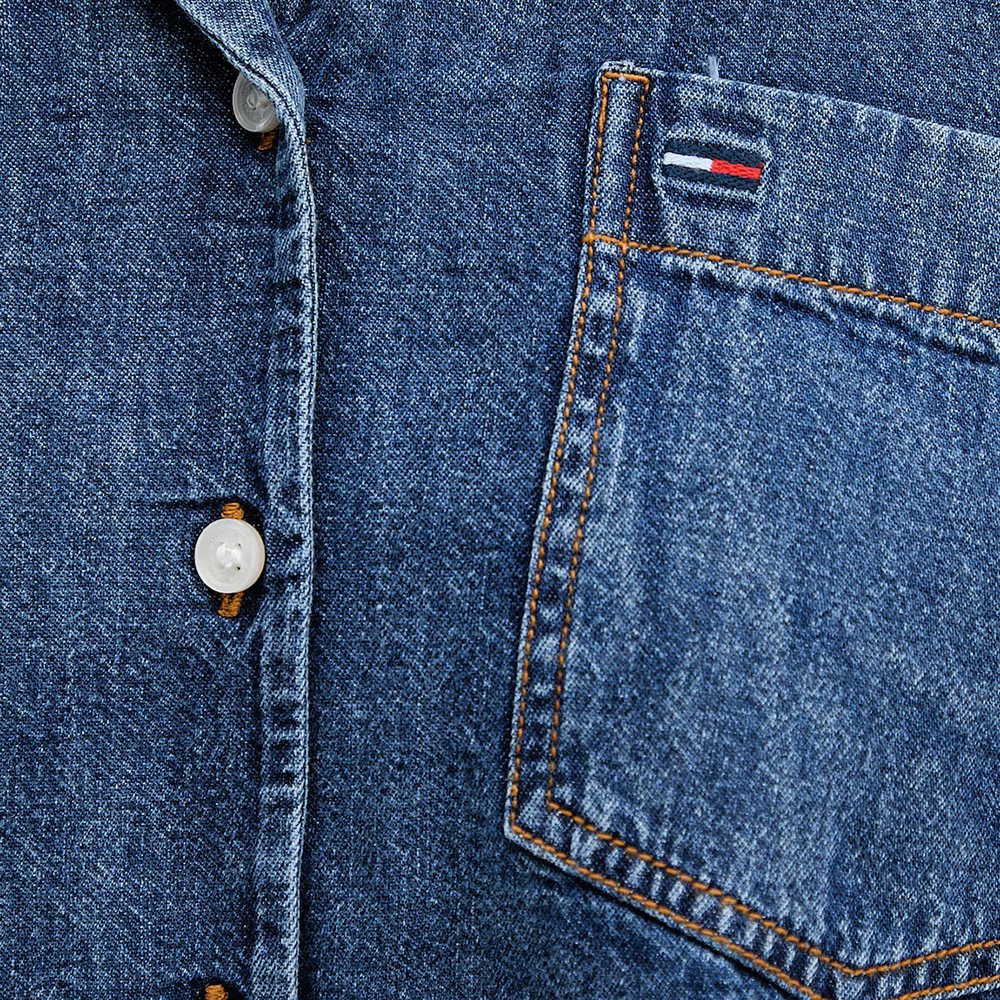 TOMMY HILFIGER TJW CROP CHAMBRAY SHIRT EXT DW0DW22216 3