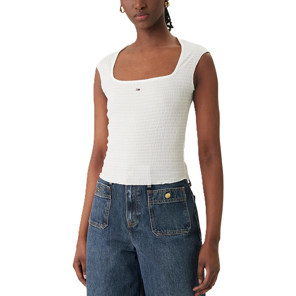 TOMMY HILFIGER SLIM SH SQUARE NCK SMOCK T DW0DW22220 1