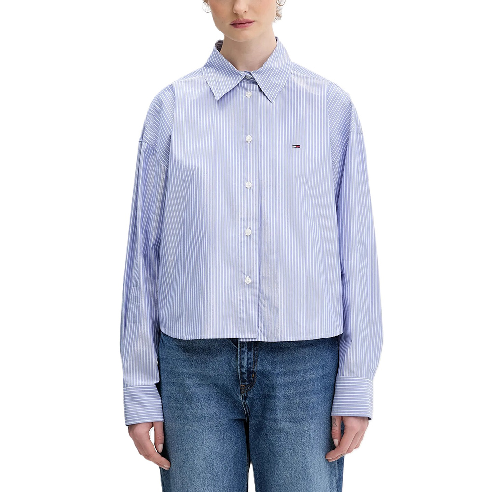 TOMMY HILFIGER TJW CROP OVS PARTY SHIRT DW0DW22636 1