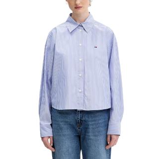 TOMMY HILFIGER TJW CROP OVS PARTY SHIRT DW0DW22636