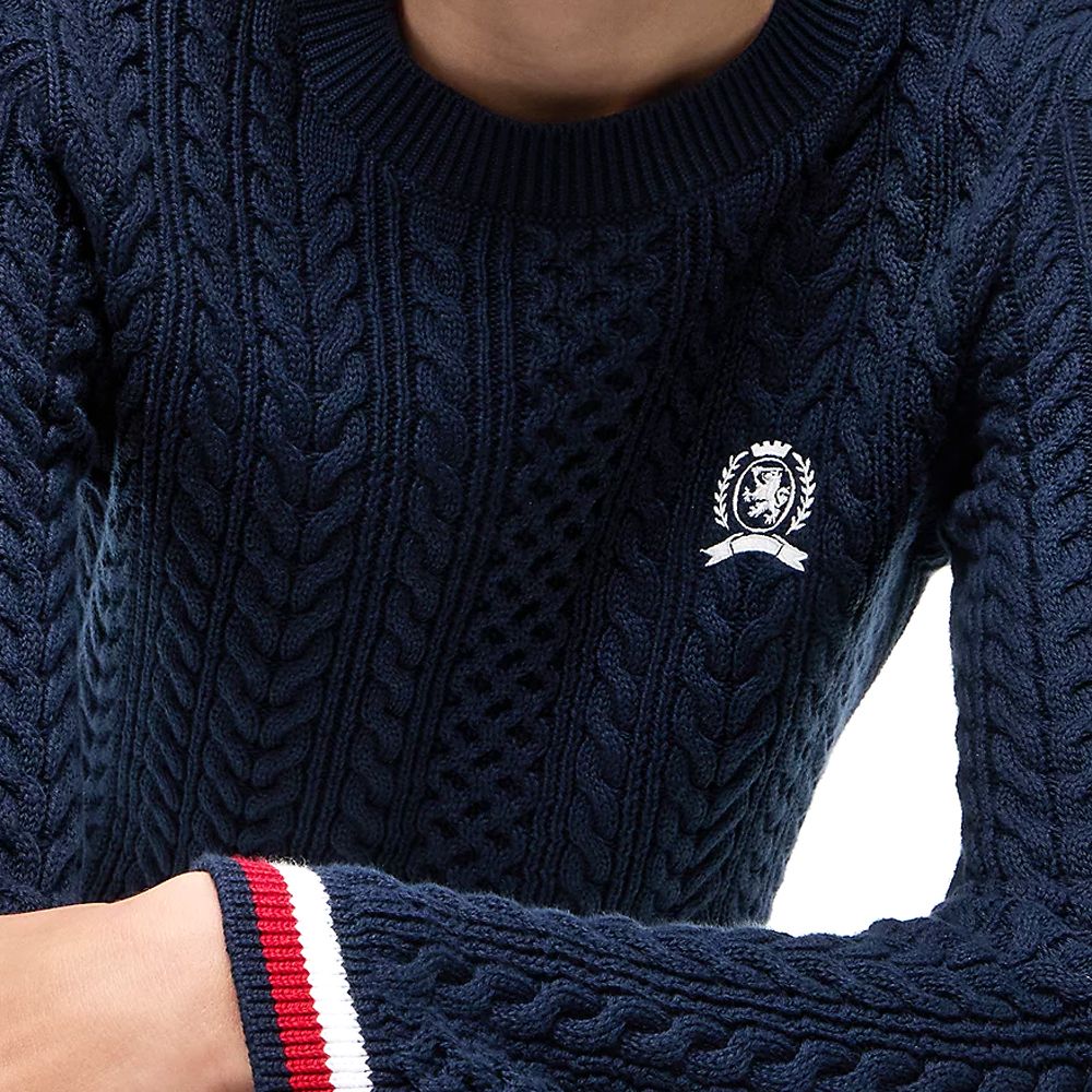 TOMMY HILFIGER TJW RWB TIPPING SWEATER DW0DW22933 3
