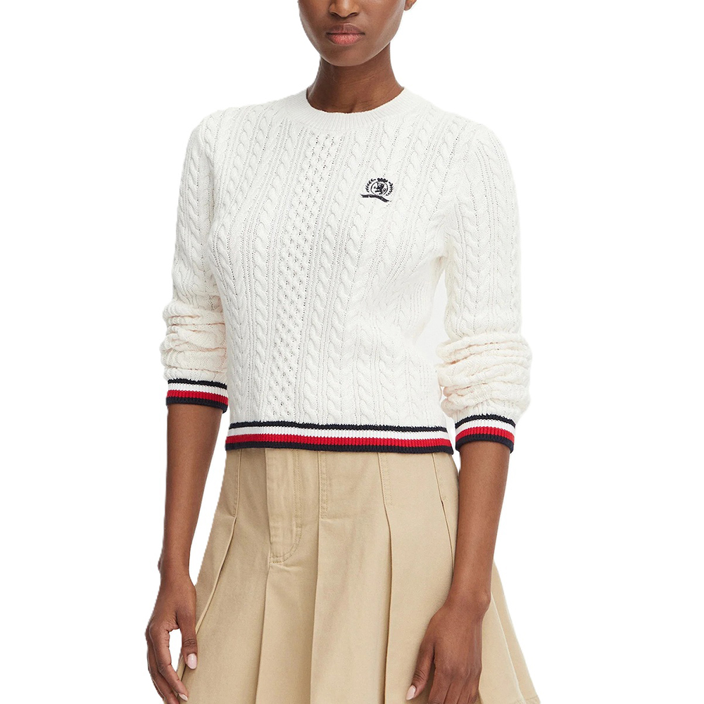 TOMMY HILFIGER TJW RWB TIPPING SWEATER DW0DW22933 1
