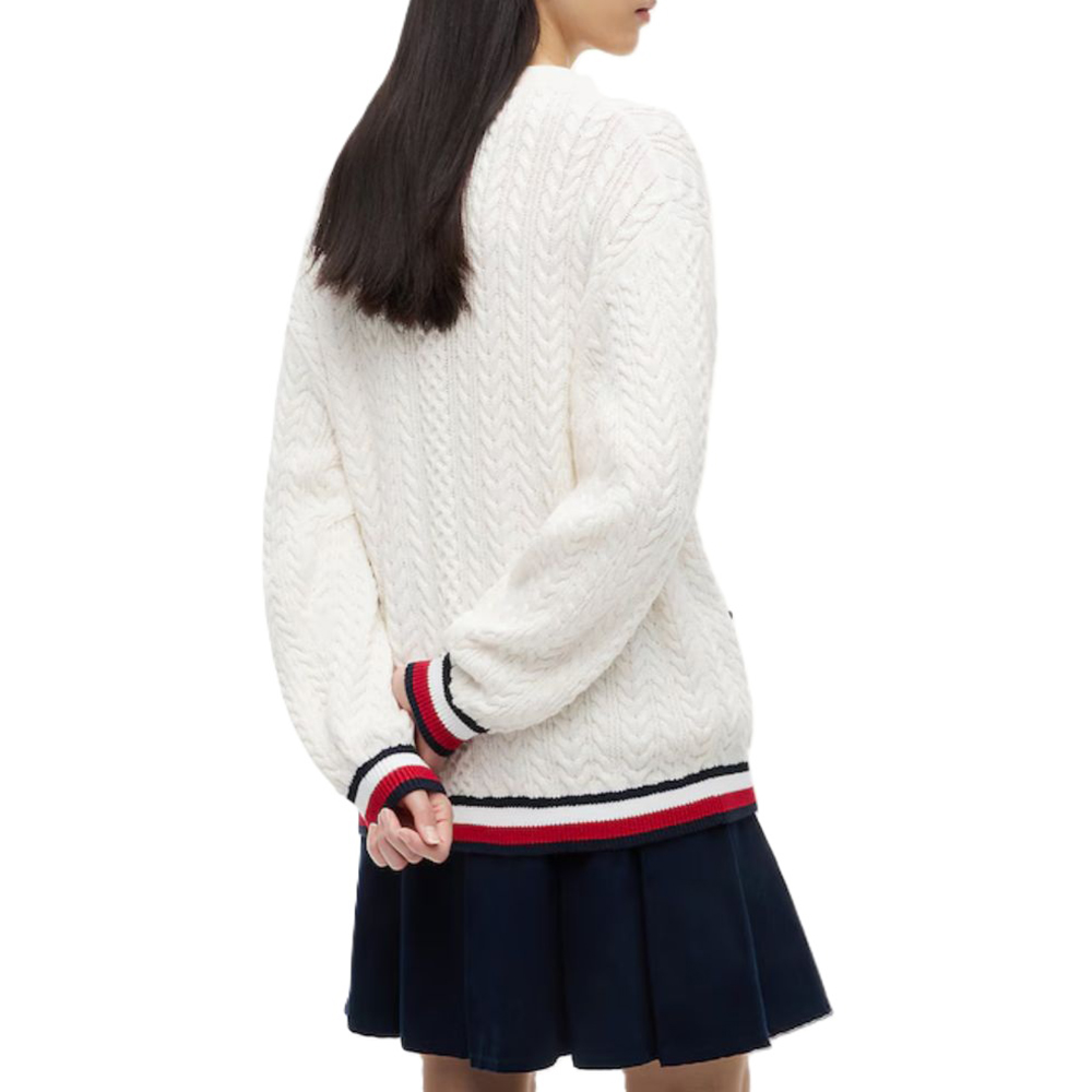 TOMMY HILFIGER TJW RWB TIPPING OVS CARDIGAN DW0DW22934 2