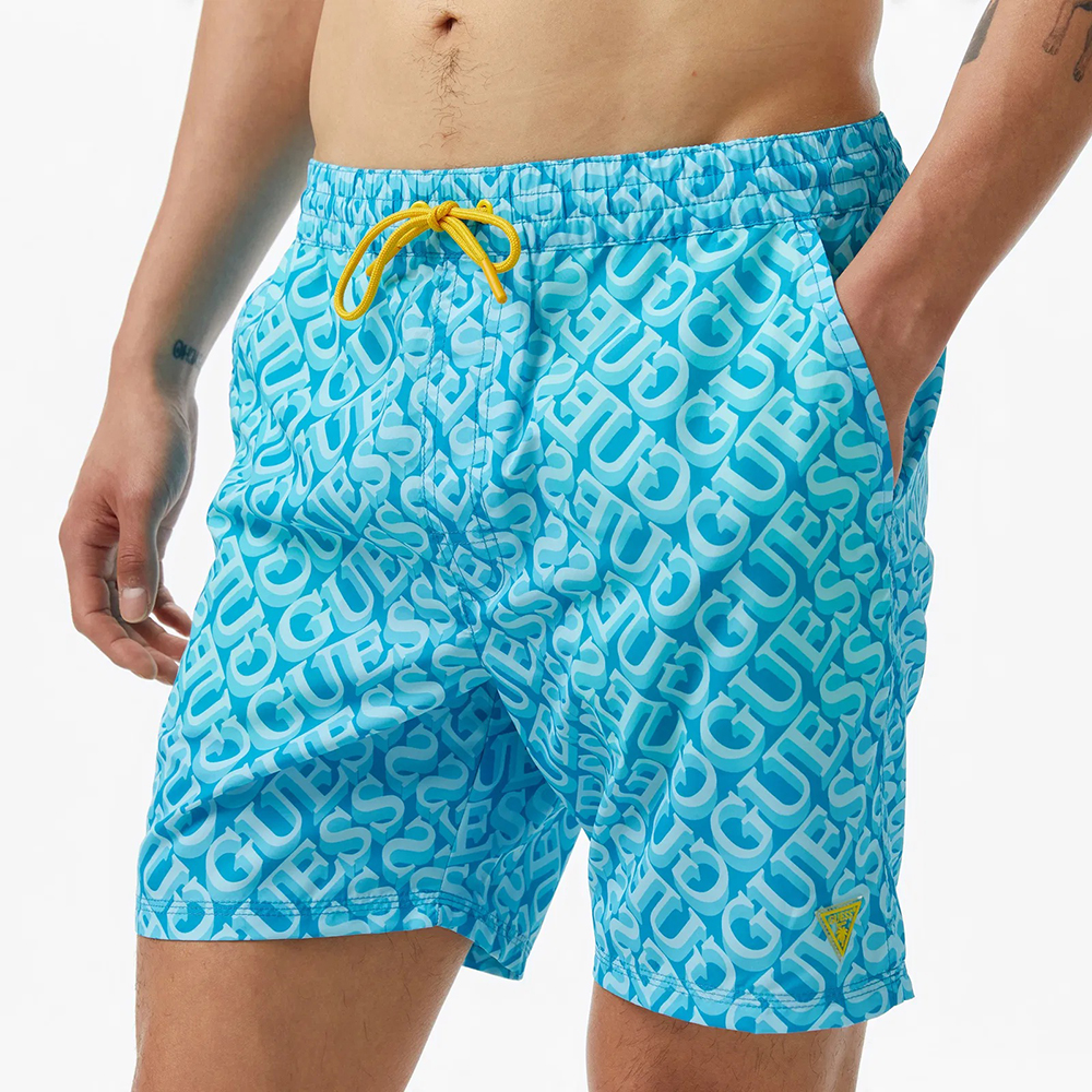 GUESS SWIMTRUNK MEDIUM GUE - RECY SOFT DULL POLY 75 ΜΑΓΙΟ M F4GT06WG2A2 3