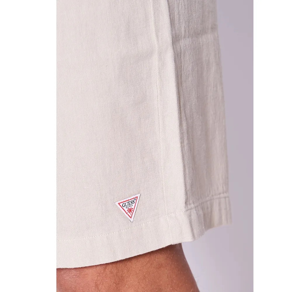 GUESS FLUID SHORT - LINEN COTTON TWILL 160 ΣΟΡΤΣ M F5GD00WH4J0 3