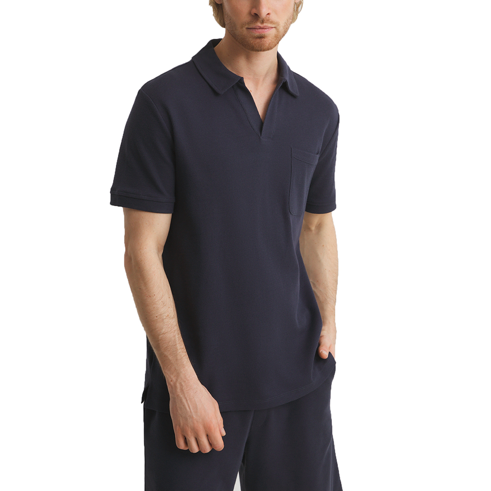 GUESS COLOR BLOCK SS POLO - ORGANIC CO DESIGN MESH 220 ΜΠΛΟΥΖΑ M F5GP01KC5Y1 1