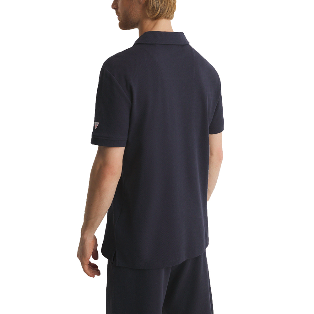 GUESS COLOR BLOCK SS POLO - ORGANIC CO DESIGN MESH 220 ΜΠΛΟΥΖΑ M F5GP01KC5Y1 3