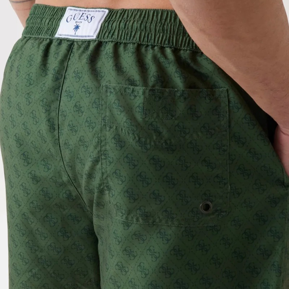 GUESS SWIMTRUNK MEDIUM EMB - RECY POLY PEACH TWILL 115 ΜΑΓΙΟ M F5GT00WG2D2 3