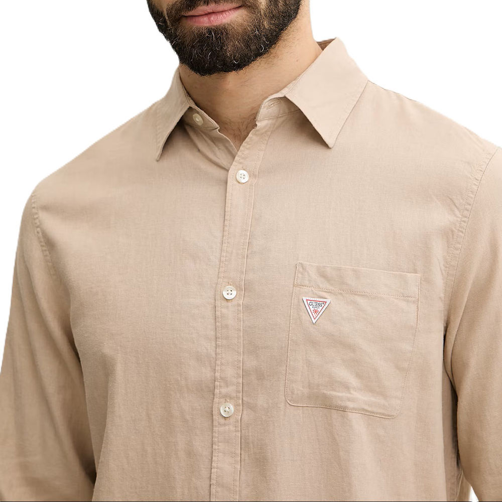 GUESS LS ROLL-UP SHIRT ΠΟΥΚΑΜΙΣΟ ΑΝΔΡΙΚΟ F6GH06WG3L0 3