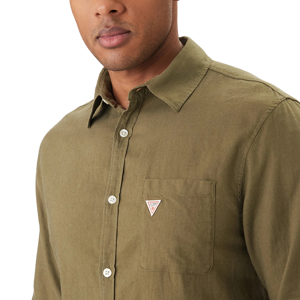 GUESS LS ROLL-UP SHIRT ΠΟΥΚΑΜΙΣΟ ΑΝΔΡΙΚΟ F6GH06WG3L0 3