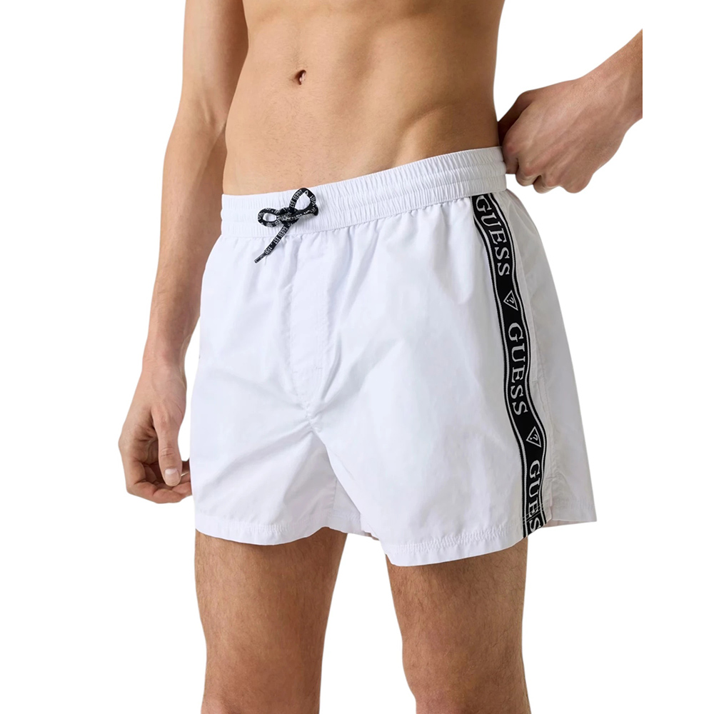 GUESS SWIMTRUNK LOGO TAPE MEDIUM ΜΑΓΙΟ ΑΝΔΡΙΚΟ F6GT00WN162 1