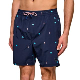 GUESS SWIMTRUNK MICRO EMBROIDERY MED ΜΑΓΙΟ ΑΝΔΡΙΚΟ F6GT13WN182