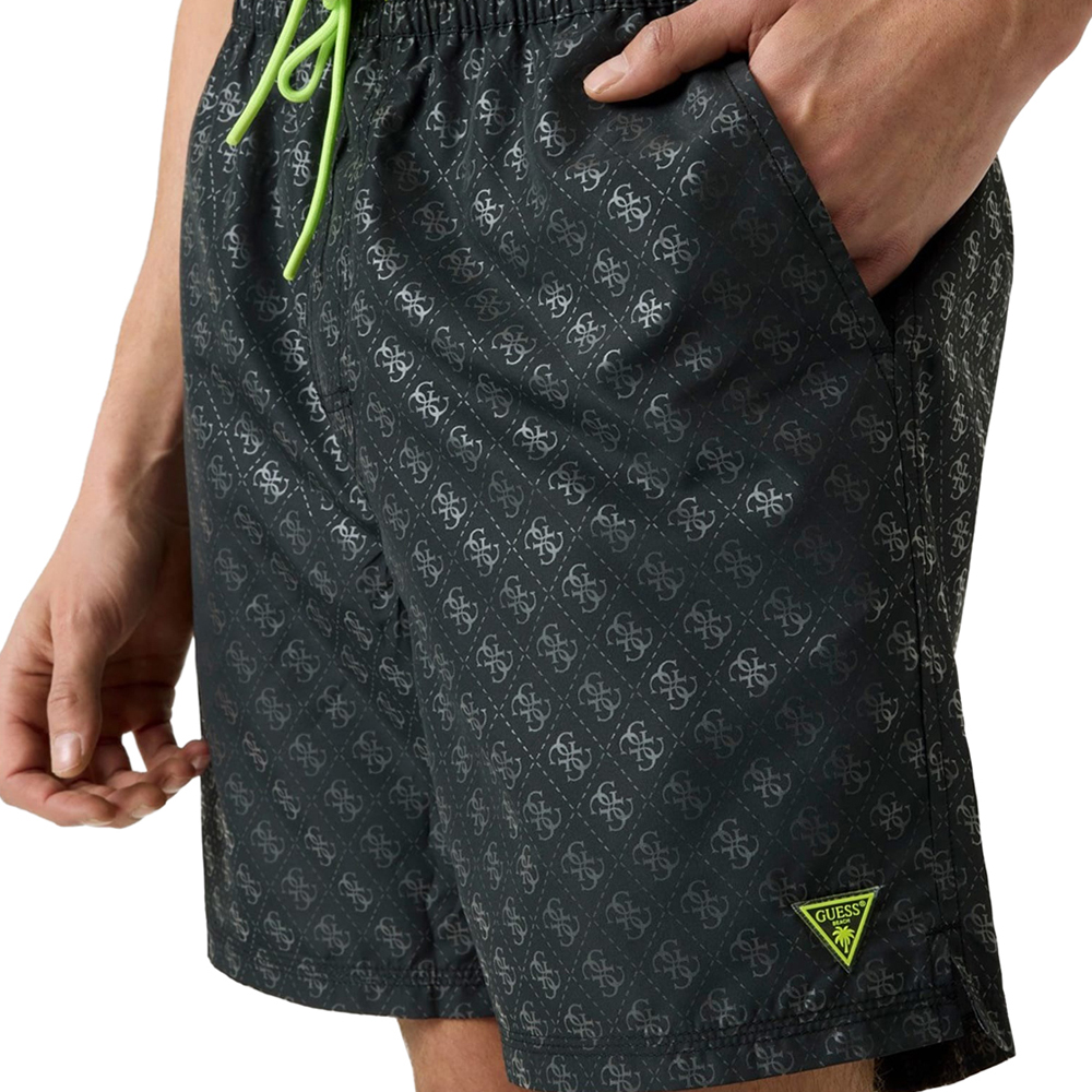 GUESS SWIMTRUNK NEW 4G LOGO MEDIUM ΜΑΓΙΟ ΑΝΔΡΙΚΟ F6GT26WG2A2 3