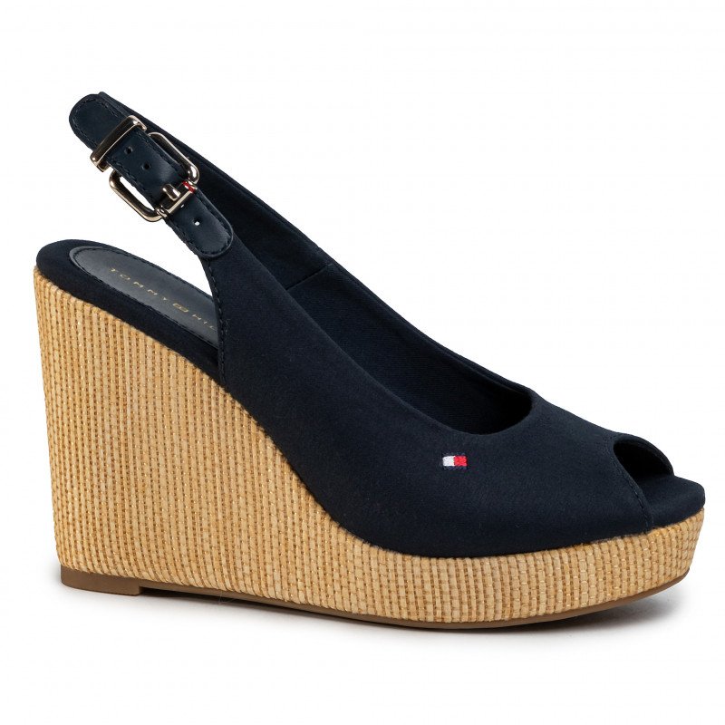 TOMMY HILFIGER ICONIC ELENA SLING BACK WEDGE FW0FW04789 1