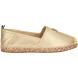 TOMMY HILFIGER GOLD FLAT ESPADRILLE FW0FW07694 1