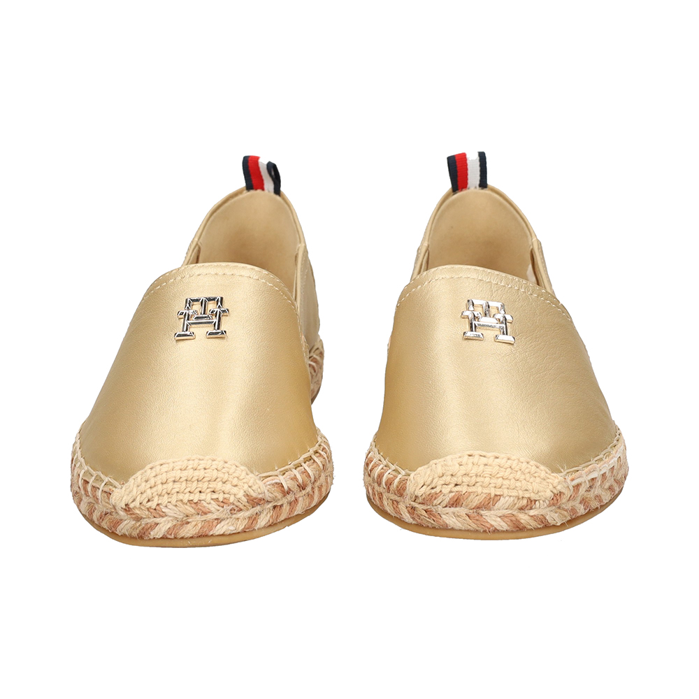 TOMMY HILFIGER GOLD FLAT ESPADRILLE FW0FW07694 2