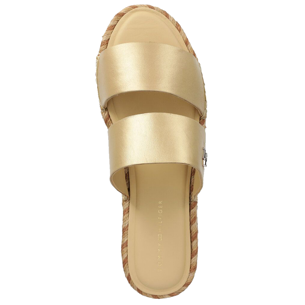 TOMMY HILFIGER TH GOLD FLAT ESPADRILLE SANDAL FW0FW07932 3