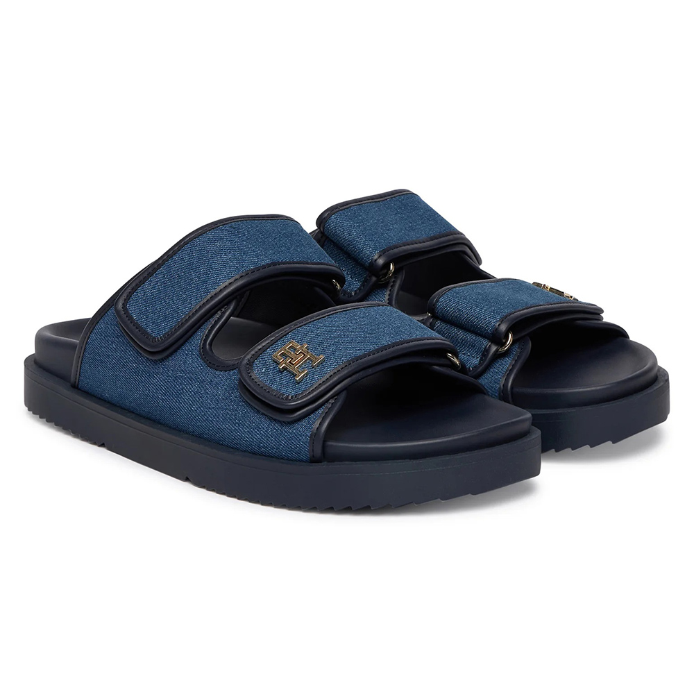 TOMMY HILFIGER DOUBLE STRAP DENIM SANDAL FW0FW09123 2