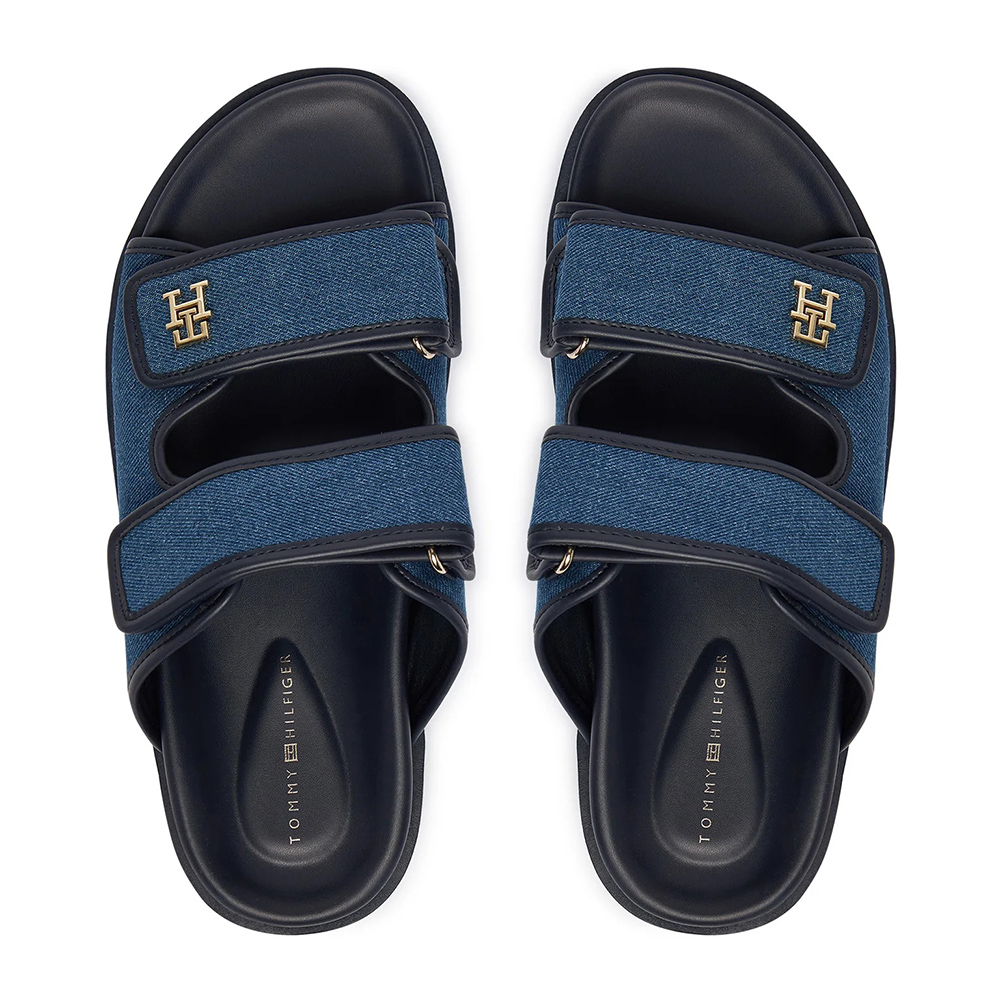 TOMMY HILFIGER DOUBLE STRAP DENIM SANDAL FW0FW09123 4