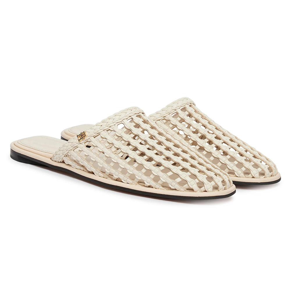 TOMMY HILFIGER HILFIGER LEATHER FLAT MULE FW0FW09280 2