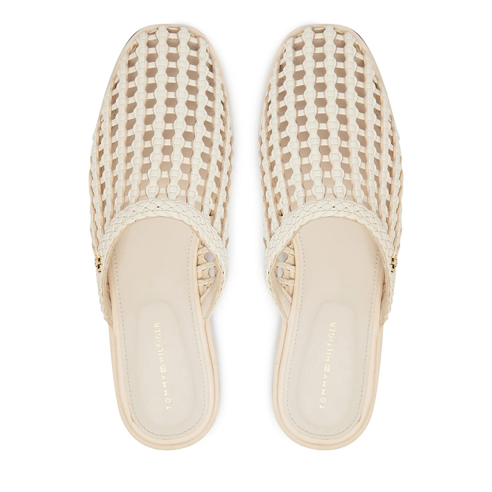 TOMMY HILFIGER HILFIGER LEATHER FLAT MULE FW0FW09280 4