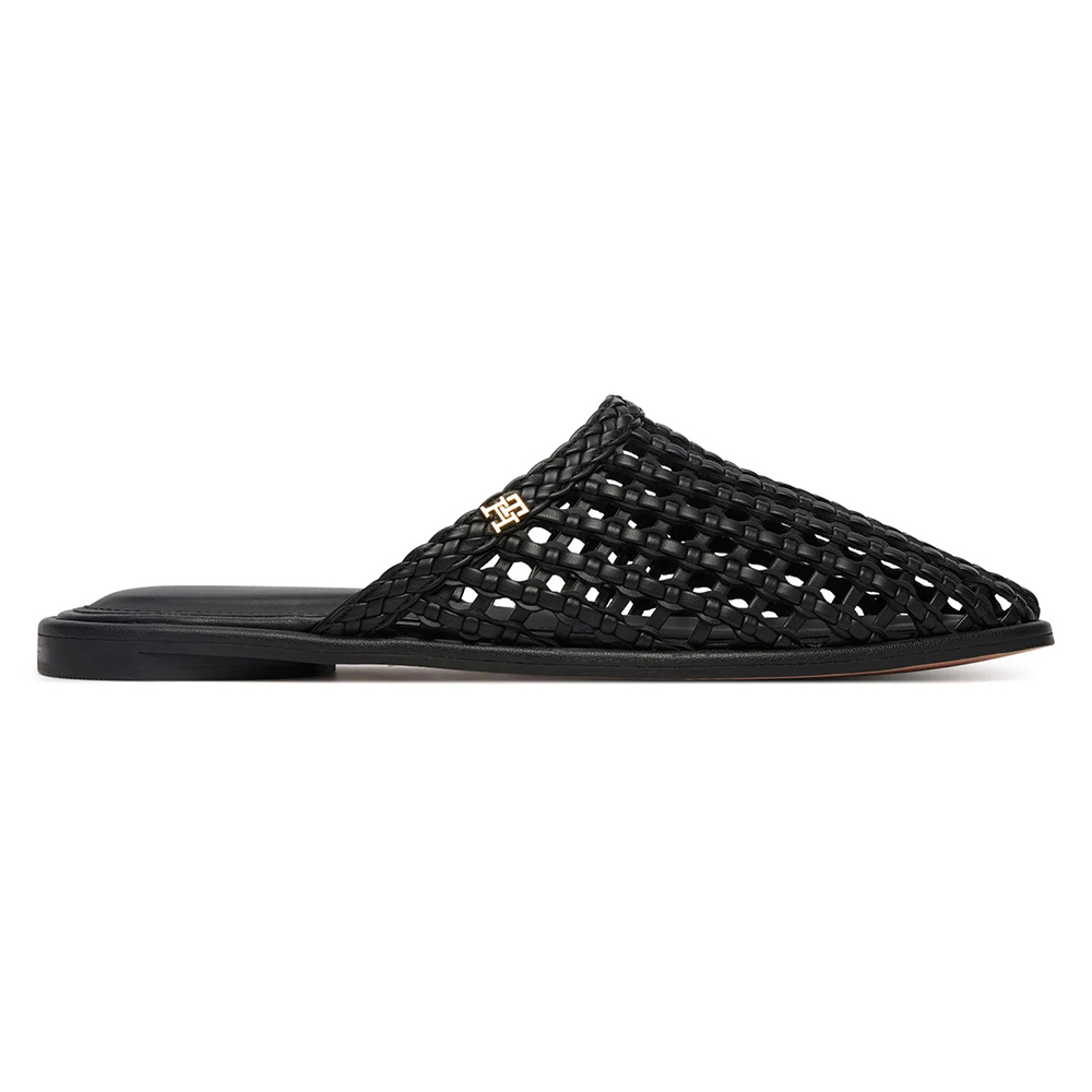 TOMMY HILFIGER HILFIGER LEATHER FLAT MULE FW0FW09280 1