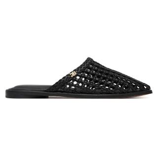 TOMMY HILFIGER HILFIGER LEATHER FLAT MULE FW0FW09280