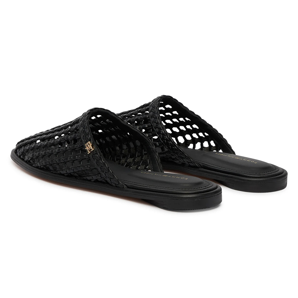 TOMMY HILFIGER HILFIGER LEATHER FLAT MULE FW0FW09280 3