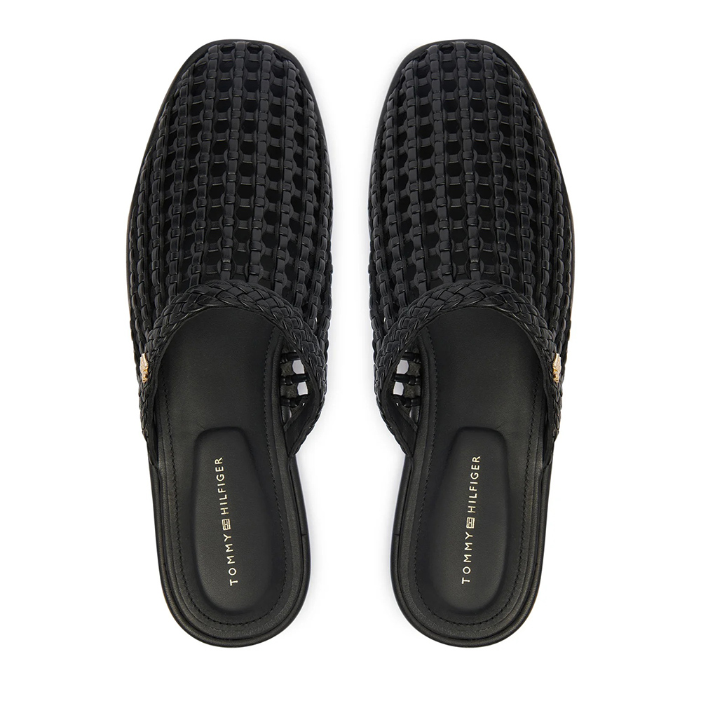 TOMMY HILFIGER HILFIGER LEATHER FLAT MULE FW0FW09280 4