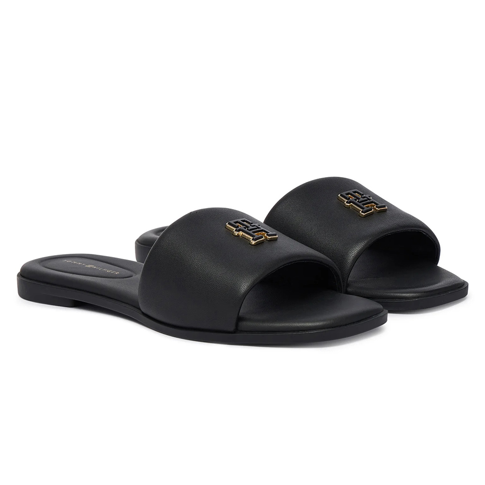 TOMMY HILFIGER TH LOGO HARDWARE LEATHER MULE FW0FW09292 2