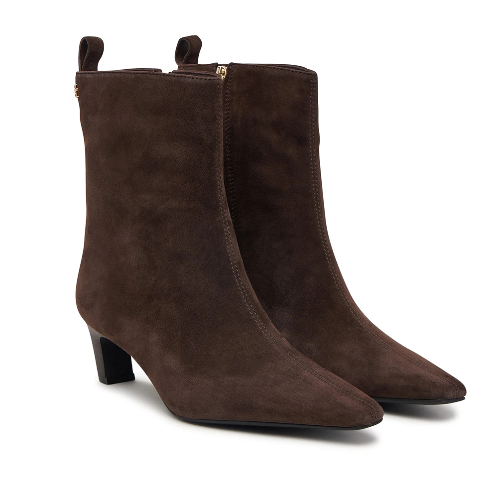 TOMMY HILFIGER KITTEN HEEL SUEDE ANKLE BOOT FW0FW09670 2