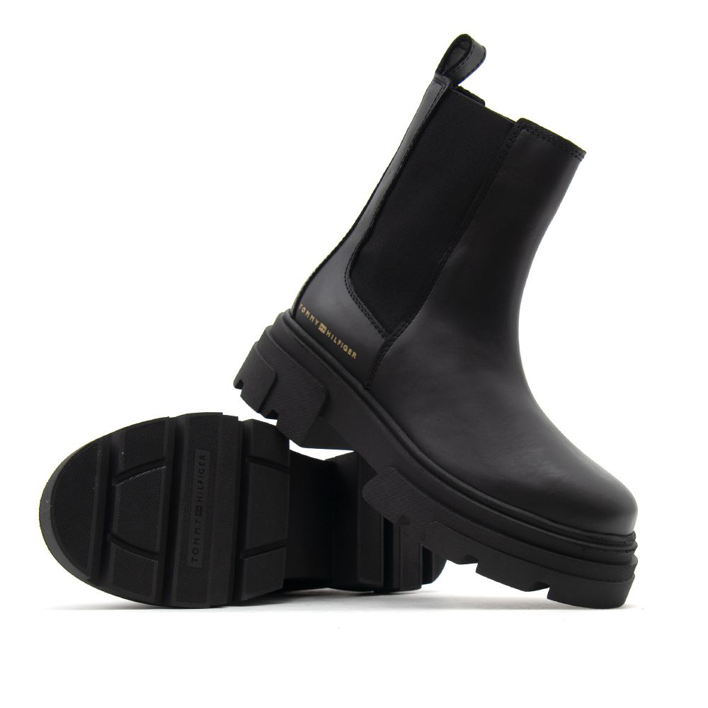 TOMMY HILFIGER LEATHER CHUNKY CHELSEA BOOT FW0FW09679 5
