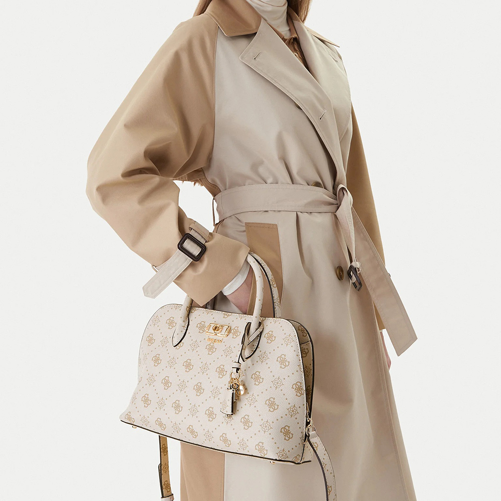 GUESS EMELIE LOGO 2 COMP SATCHEL ΤΣΑΝΤΑ ΓΥΝΑΙΚΕΙΟ HWGP9928060 4